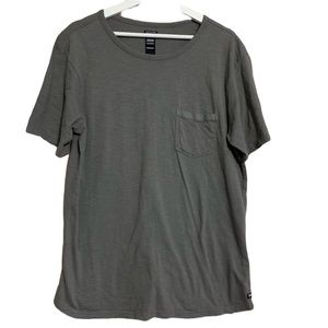 Depactus large pocket tee short sleeve crew neck lounge soft staple green